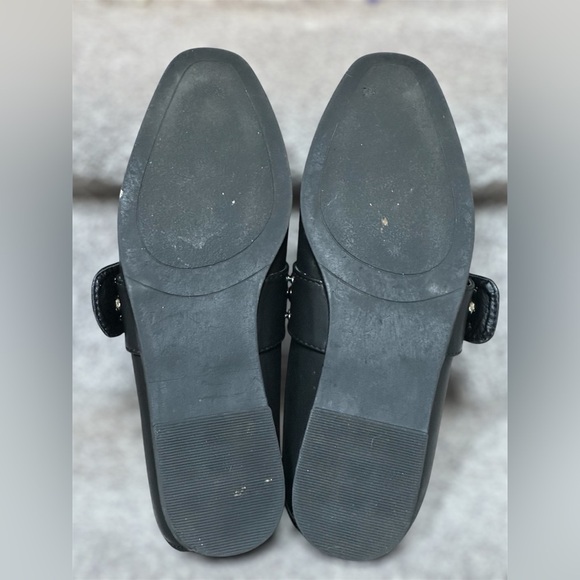 Vintage Havana Black Leather Maureen Studded Buckle Loafers Women 6.5 Old Money - Picture 9 of 9